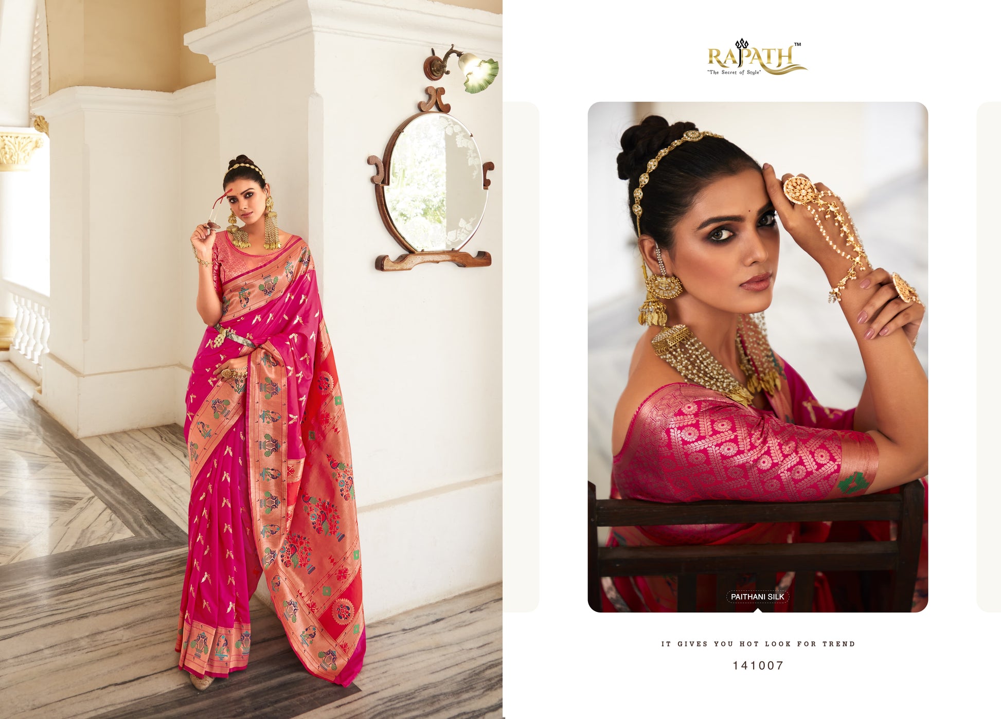 141007 Love Birds Rajpath Silk Sarees