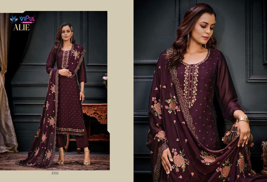 5335 Alie Vipul Unstitched Suits