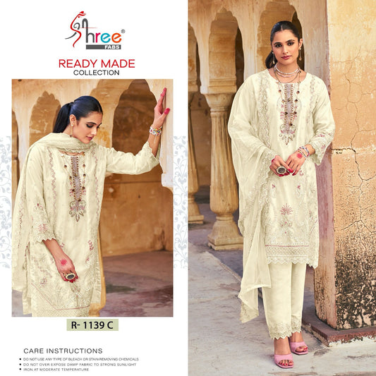 R-1139-C Shree Fabs Pakistani Readymade Suits