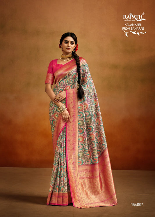 154007 Moghra Rajpath Sarees