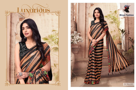 01Black Df Sarees