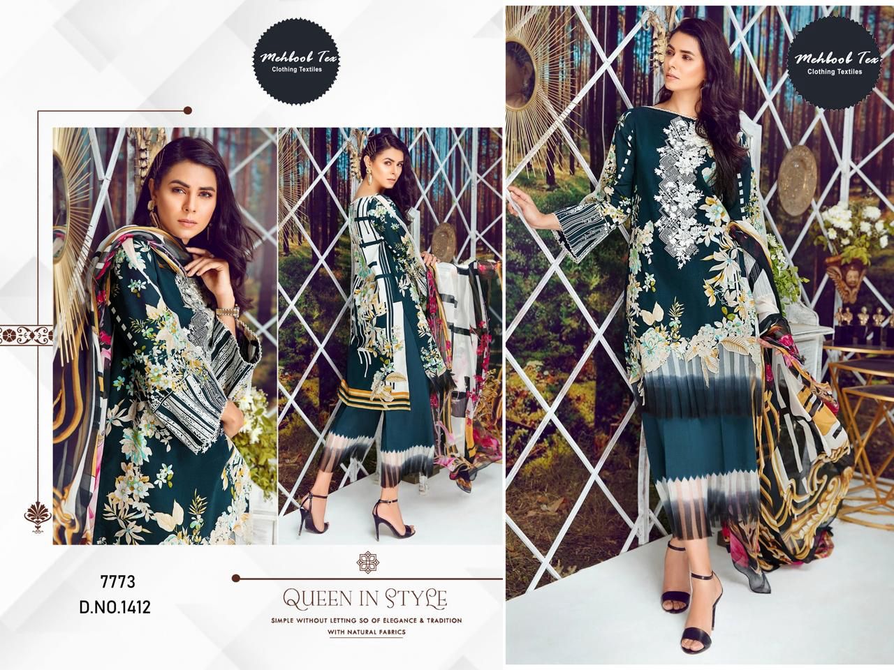 1412 Mehboob Tex Cotton Pakistani Salwar Suits