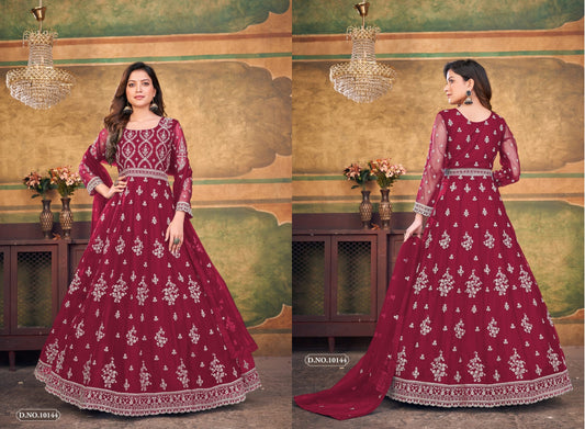 10144 Vol 14 Anjubaa Unstitched Suits