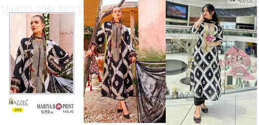 2002 Maria B Mprints Summer Spring 23 2 Hazzel Pakistani Salwar Suits