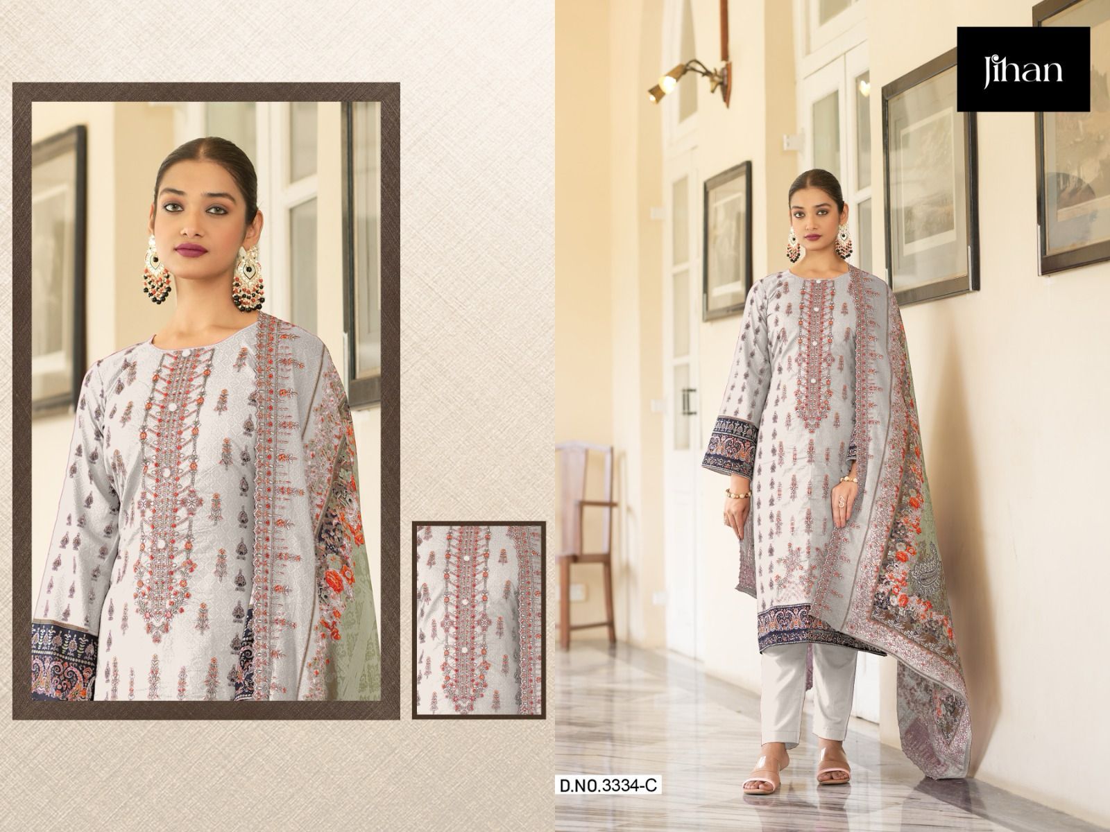 3334C Jihan Pakistani Salwar Suits