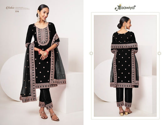 104 Sabhyata Vol 1 Aawiya Unstitched Suits