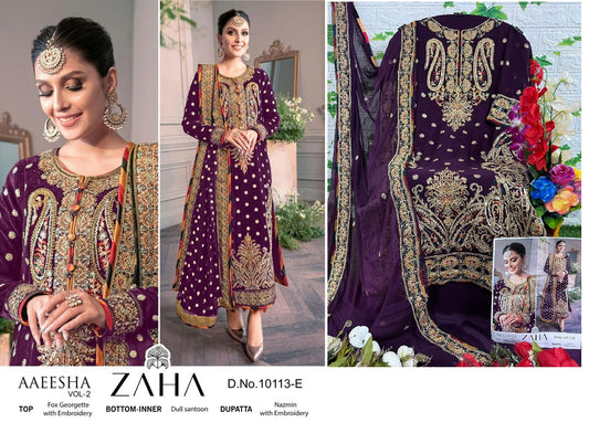 10113E Zaha Pakistani Salwar Suits