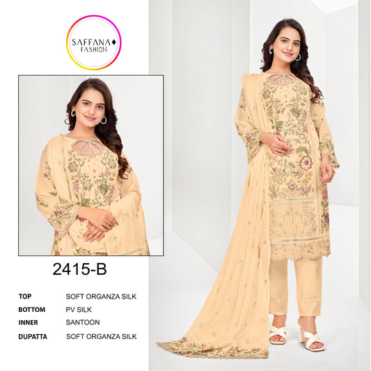 2415B Saffana Pakistani Readymade Suits