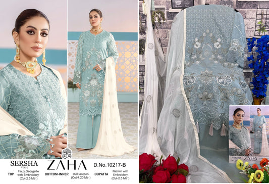 10217B Zaha Pakistani Salwar Suits