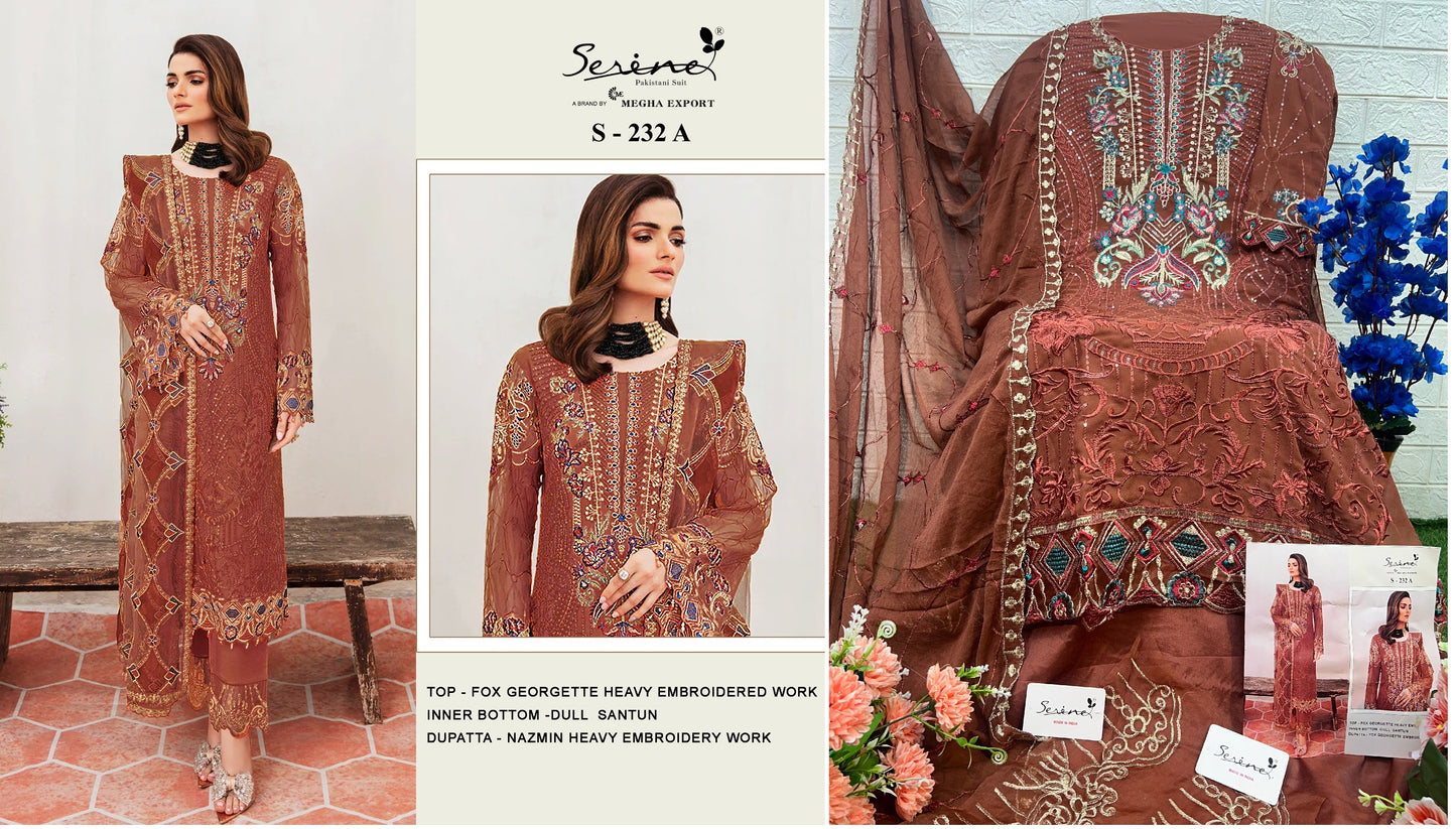 232A Serine Pakistani Salwar Suits