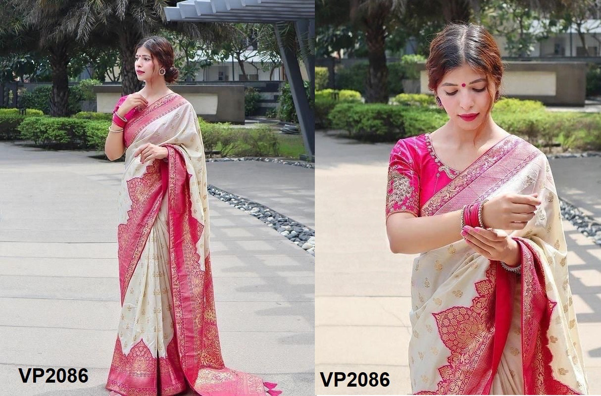 2086 Fashion Berry Sarees