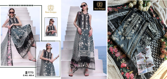 495A Ziaaz Designs Pakistani Salwar Suits