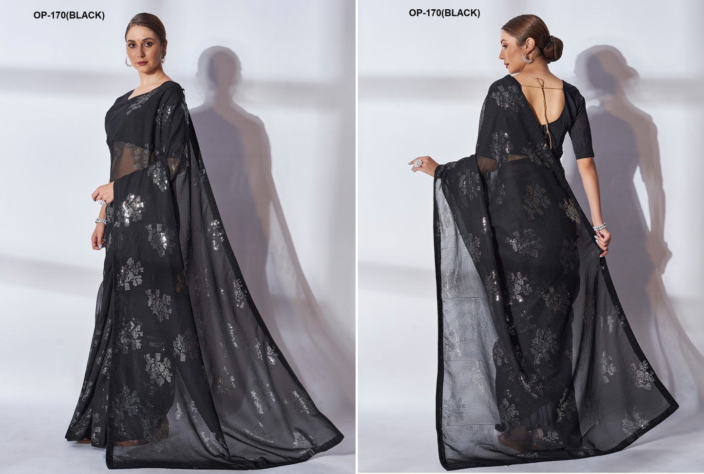 170 Black Laxminam Sarees