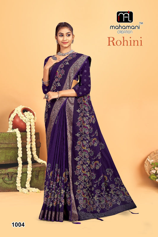 1004 Rohini Mahamani Creation Sarees