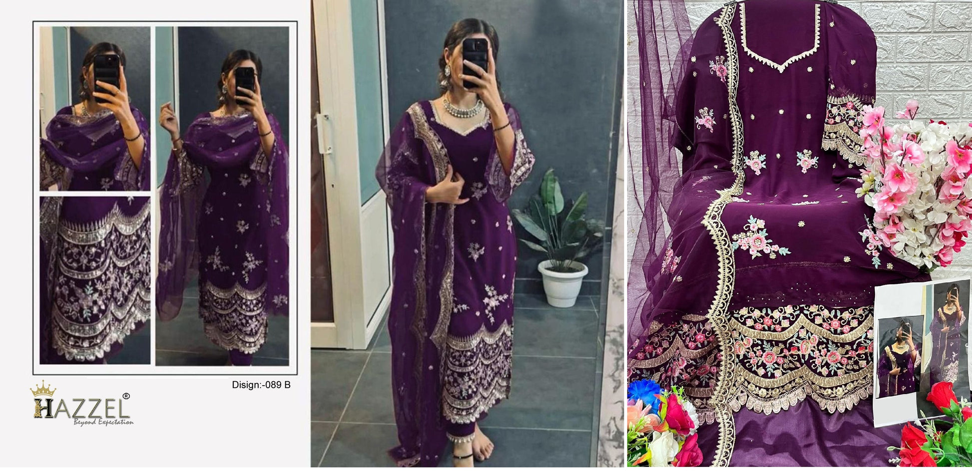 089B Hazzel Pakistani Salwar Suits
