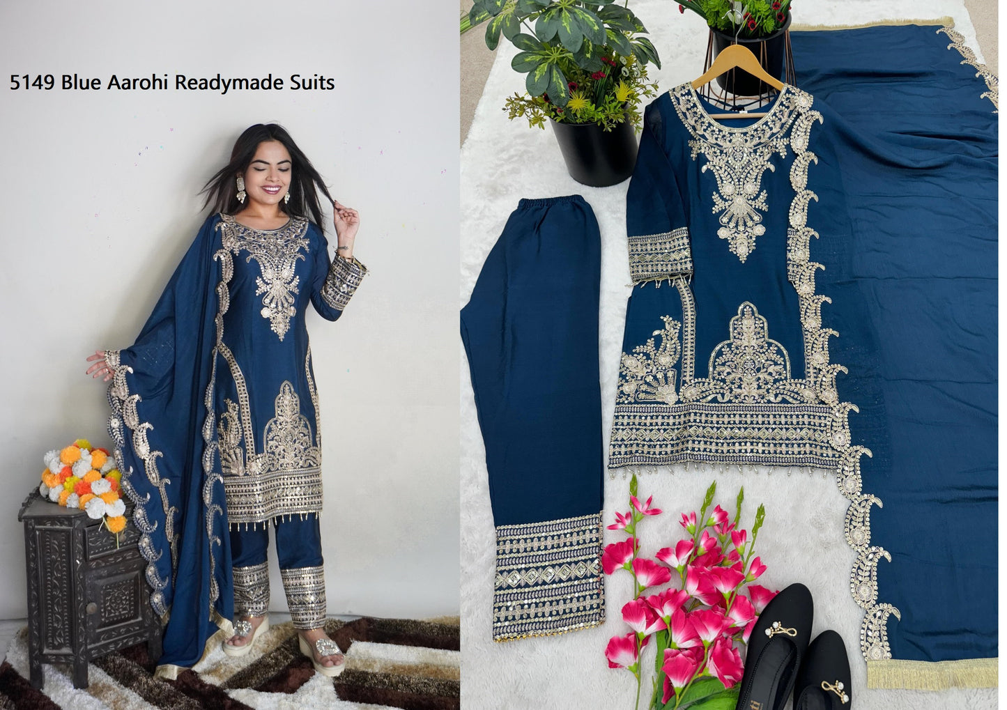 5149 Blue Aarohi Readymade Suits