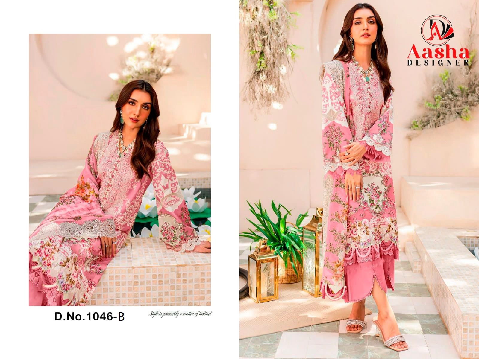 1046B Aasha Designer Pakistani Salwar Suits