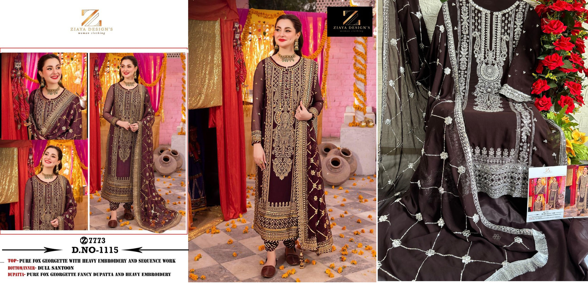 1115 Ziaya Design Pakistani Salwar Suits