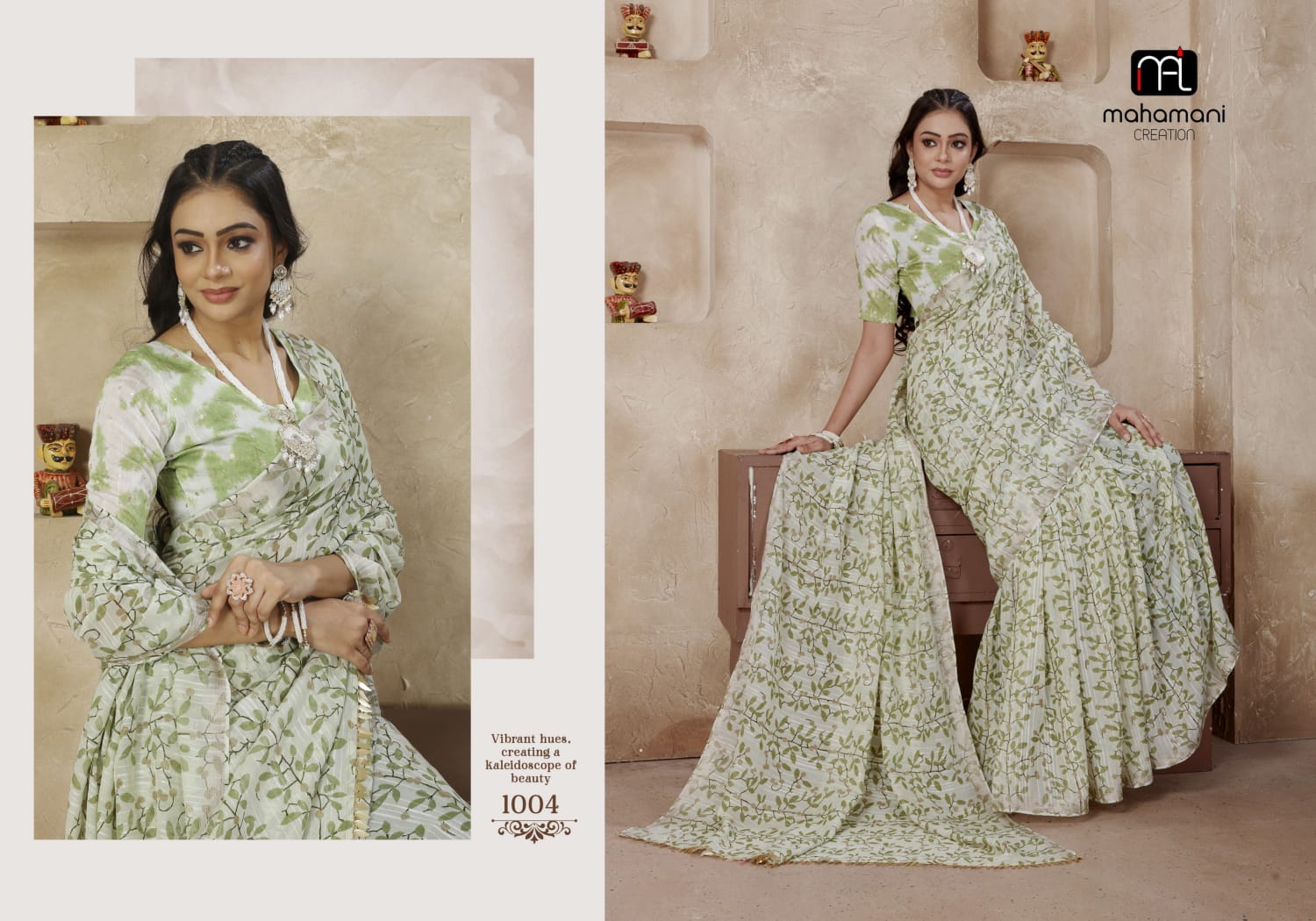 1004 Romaniya Mahamani Creation Sarees