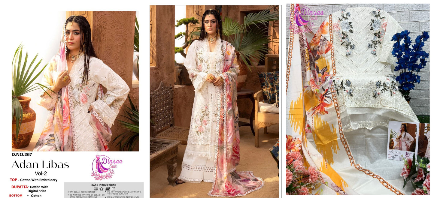 267 Adan Libas Vol 2 Dinsaa Suit Pakistani Salwar Suits