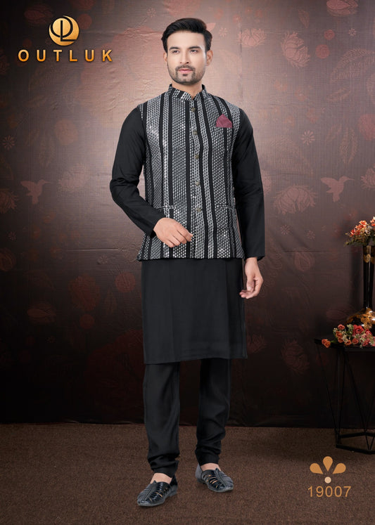 19007 Wedding Collection Vol 19 Outluk Mens Kurta Pyjama
