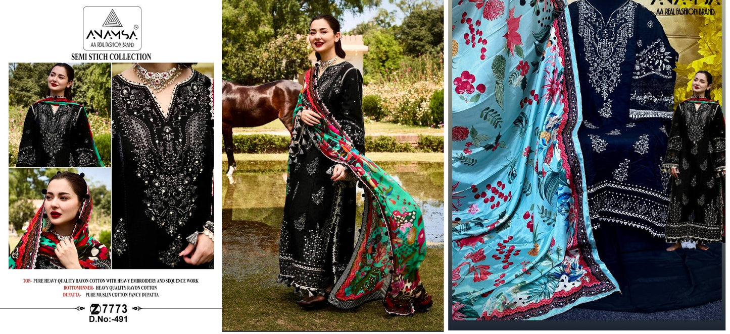 491 Anamsa Pakistani Salwar Suits