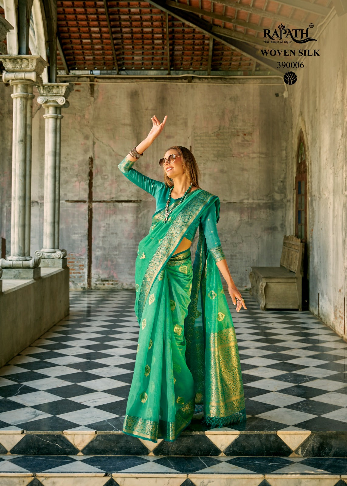 390006 Zil Mil Rajpath Sarees