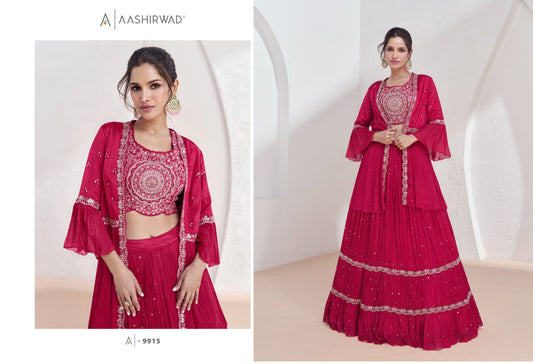 9915 Aarzoo Aashirwad Creation Indowestern Pair