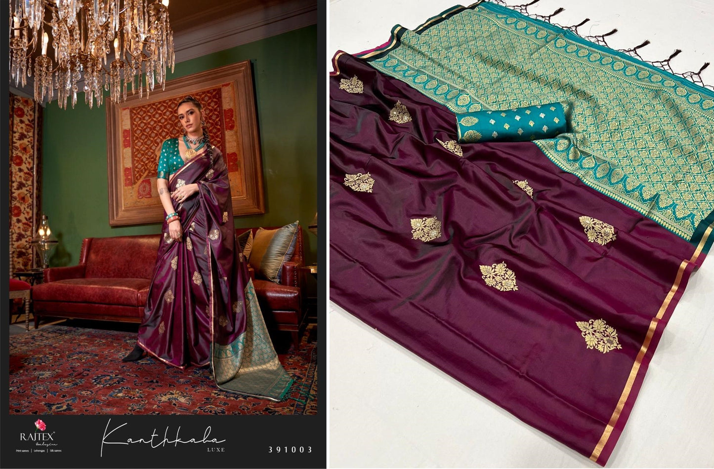 391003 Kanthkala Luxe Rajtex Sarees