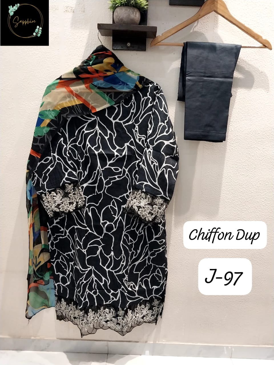 Jazmin Vol 97 Black Sapphire Pakistani Readymade Suits