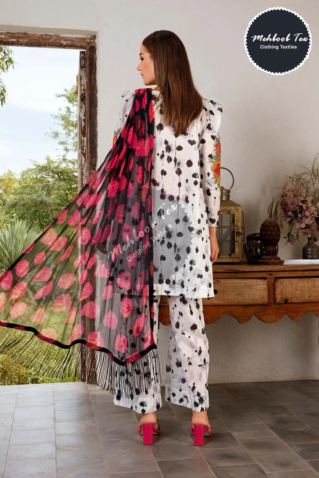 1418 Maria B Vol 1 Mehboob Tex Pakistani Patch Suits