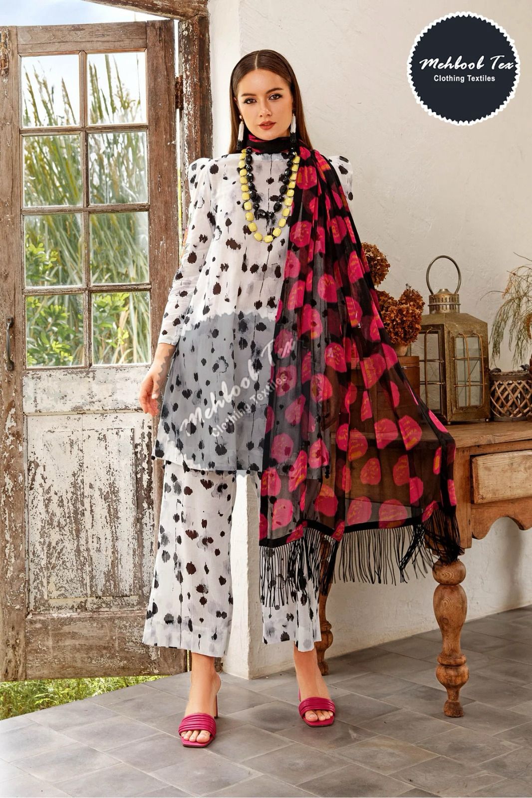 1418 Maria B Vol 1 Mehboob Tex Pakistani Patch Suits