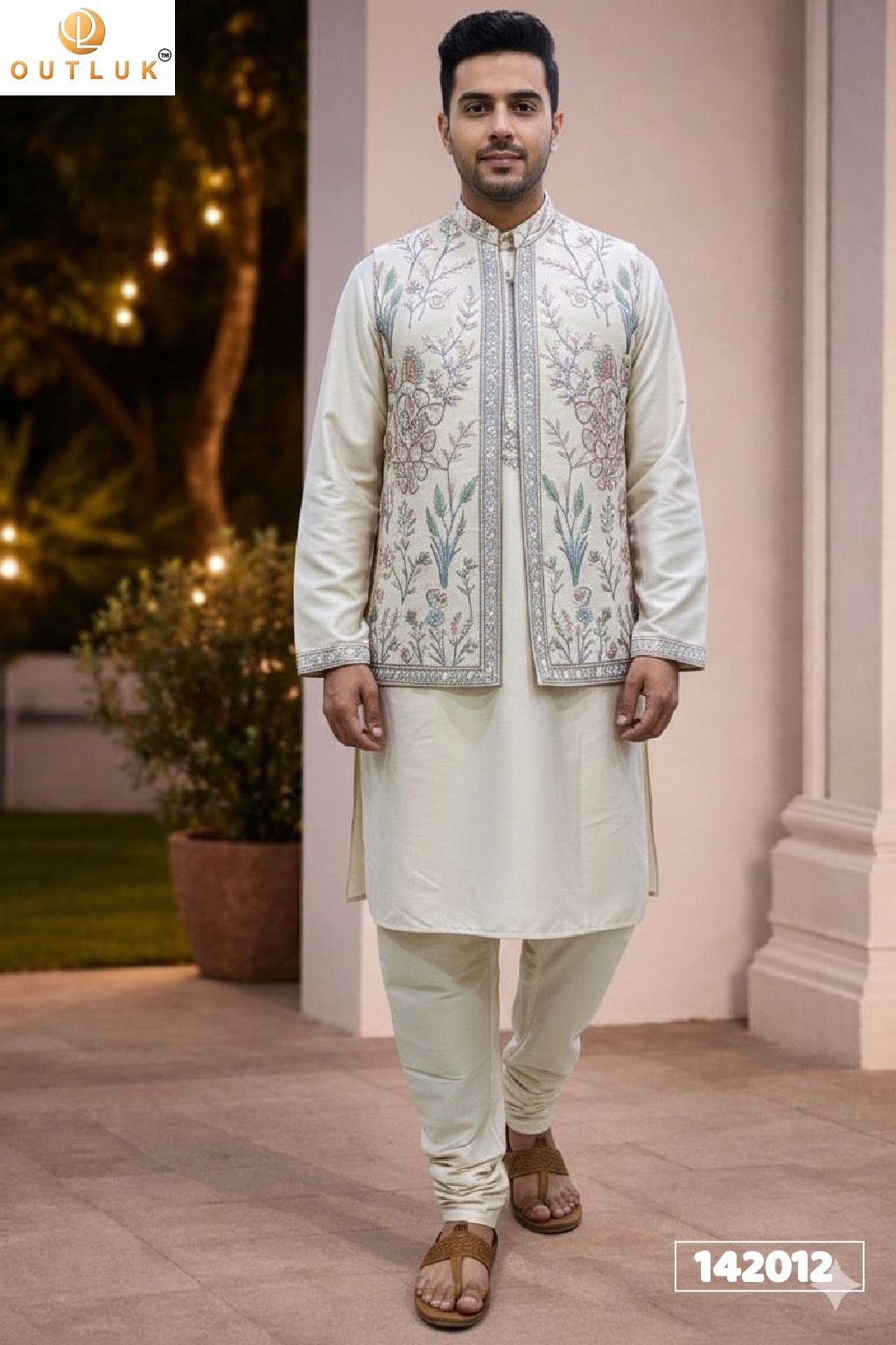 142012 Wedding Vol 142 Outluk Koti Pure Donair Mens Kurta Pyjama