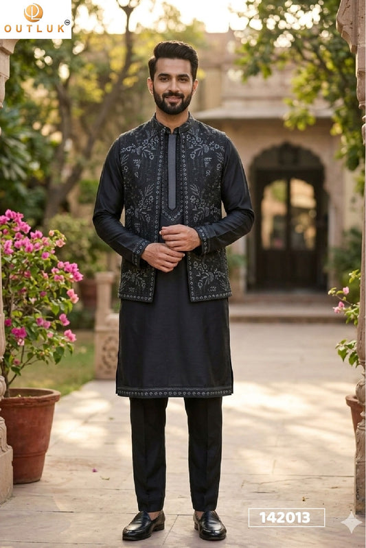142013 Wedding Vol 142 Outluk Koti Pure Donair Mens Kurta Pyjama