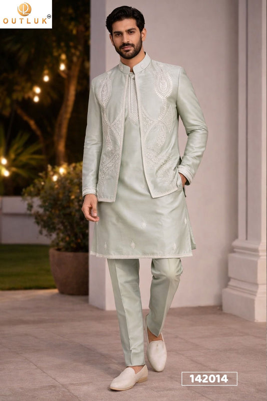 142014 Wedding Vol 142 Outluk Koti Pure Donair Mens Kurta Pyjama