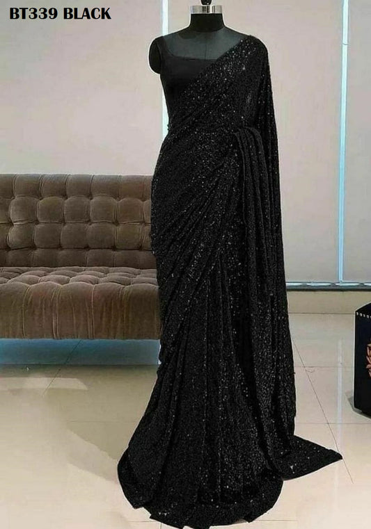 339 Black Bt Sarees