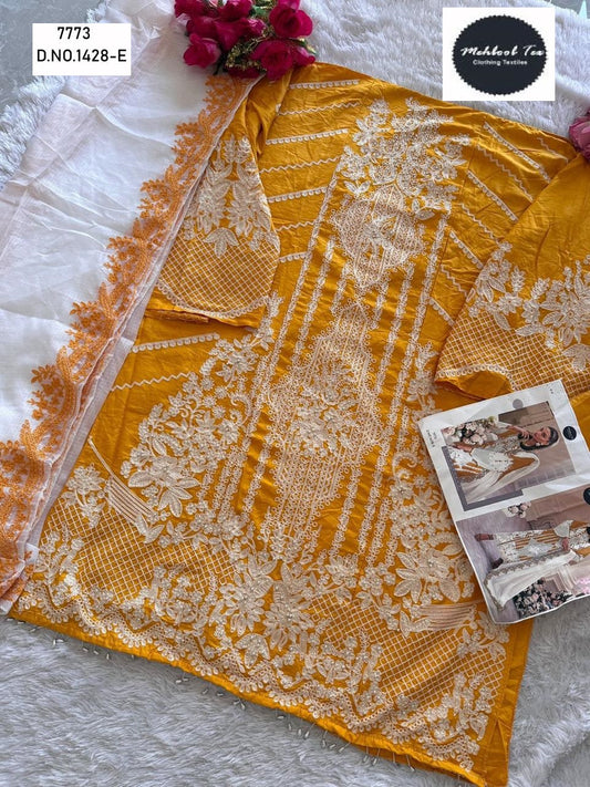 1428-E Mehboob Tex Embroidered Pakistani Salwar Suits