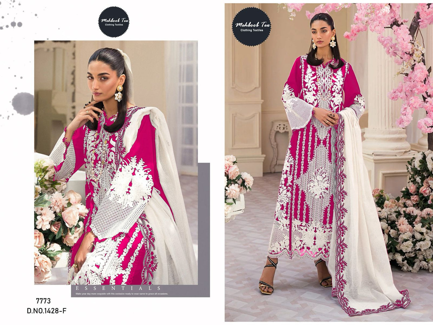 1428F Mehboob Tex Hand Work Pakistani Salwar Suits