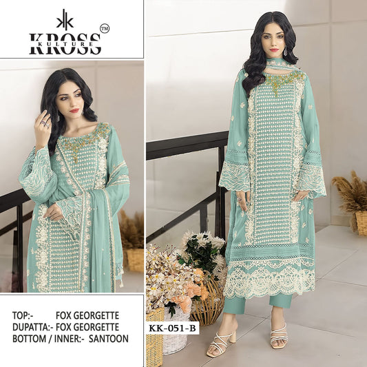 Kk-51-B Kross Kulture Pakistani Salwar Suits