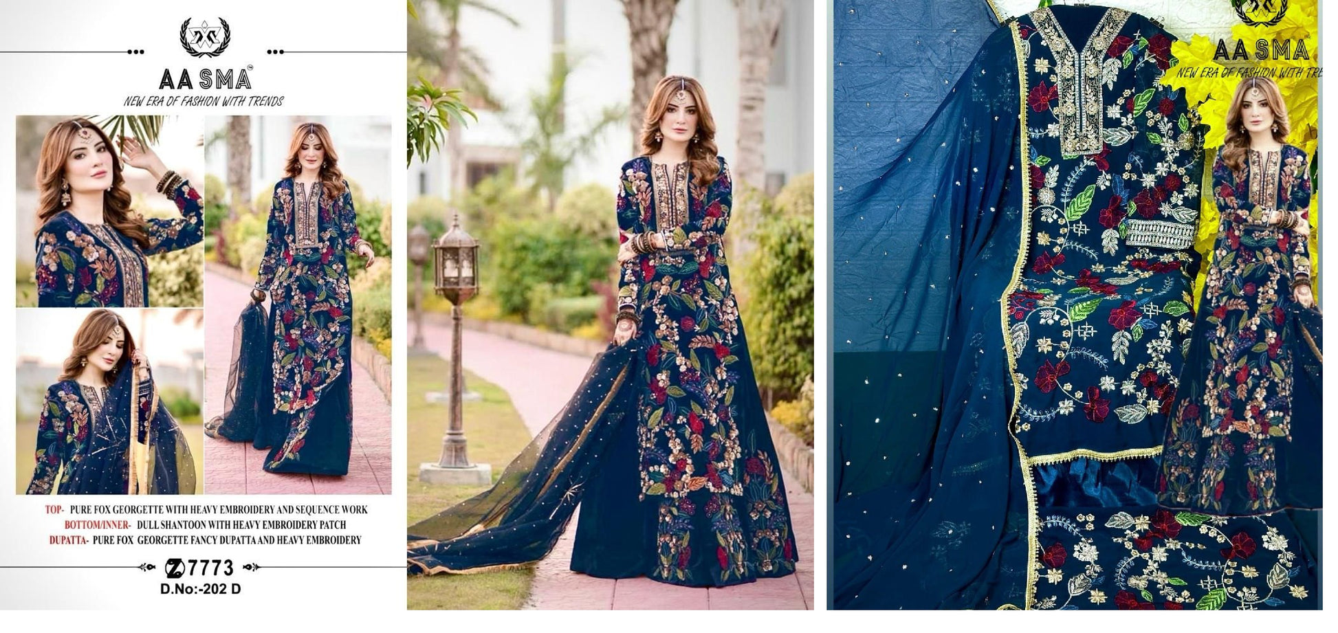 202D Aasma Pakistani Salwar Suits