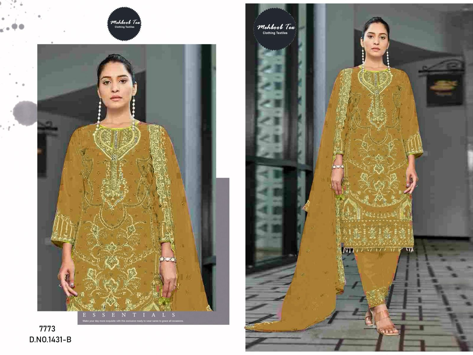 1431B Mehboob Tex Embroidery Pakistani Salwar Suits
