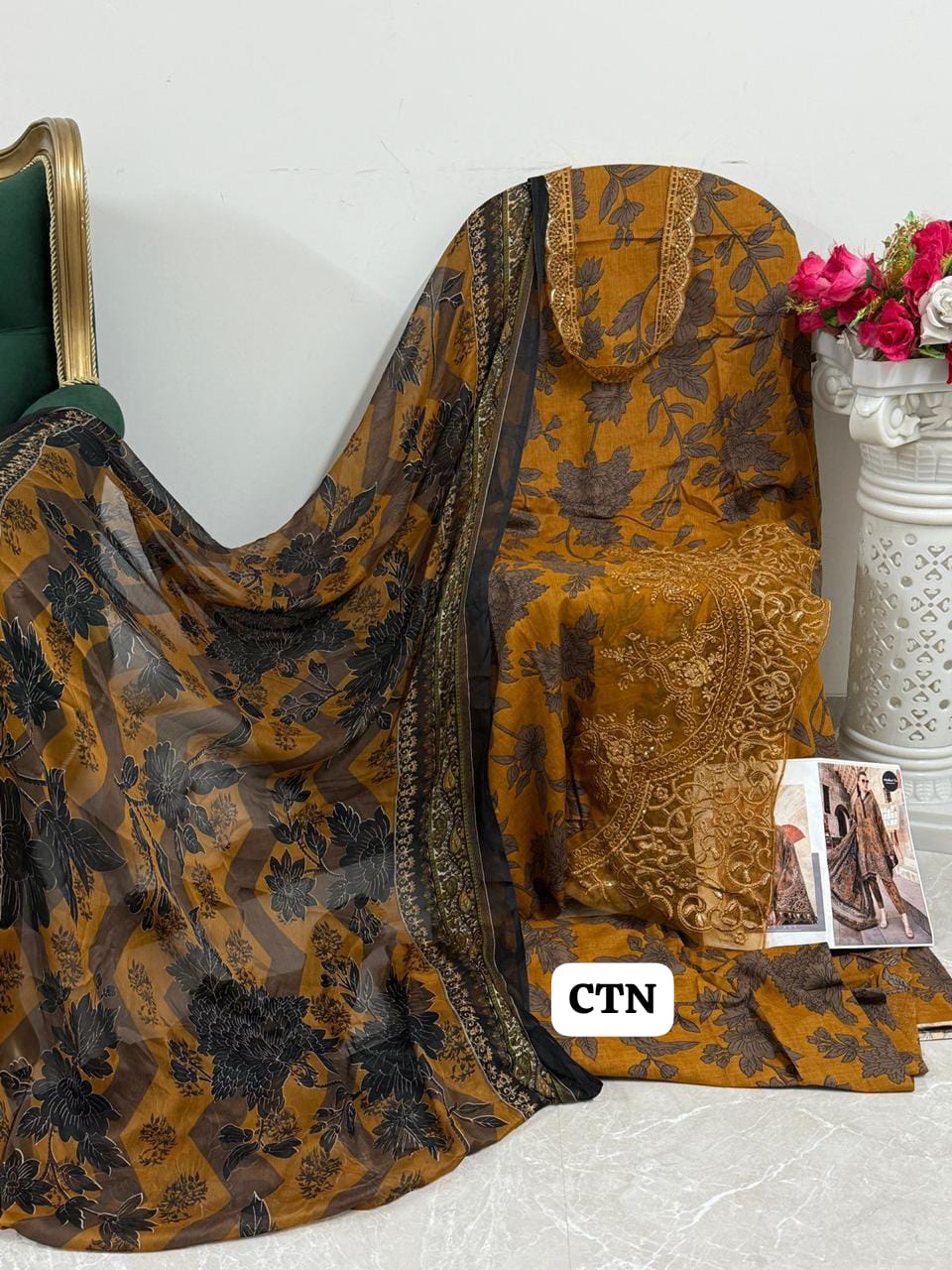 1432E Mehboob Tex Embroidery Pakistani Patch Suits