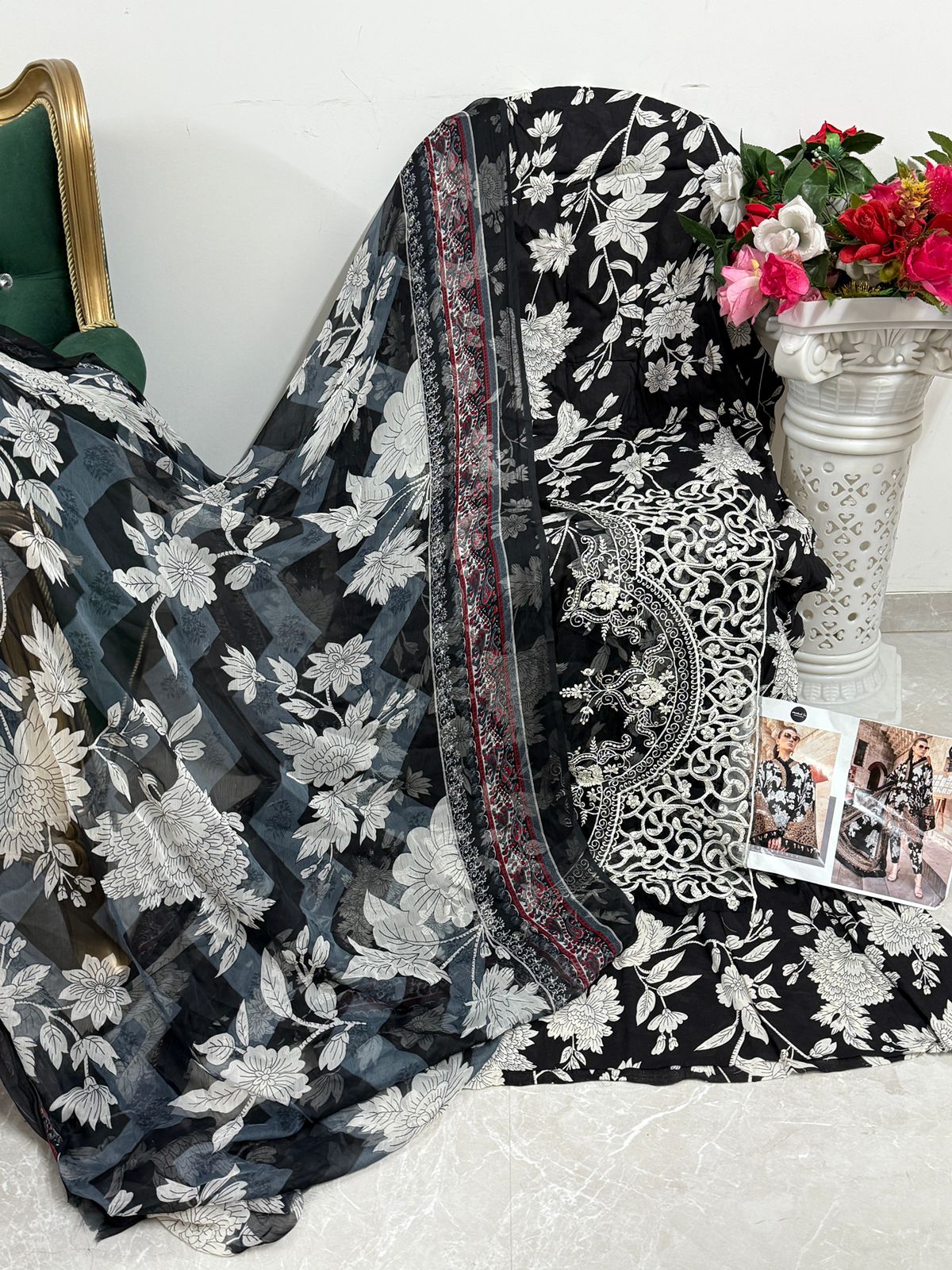 1432G Mehboob Tex Embroidery Pakistani Patch Suits