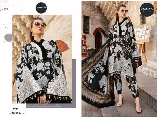 1432G Mehboob Tex Embroidery Pakistani Patch Suits