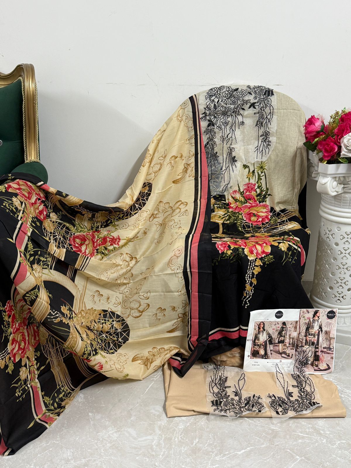 1434 M Basic Mehboob Tex Cotton Pakistani Patch Suits