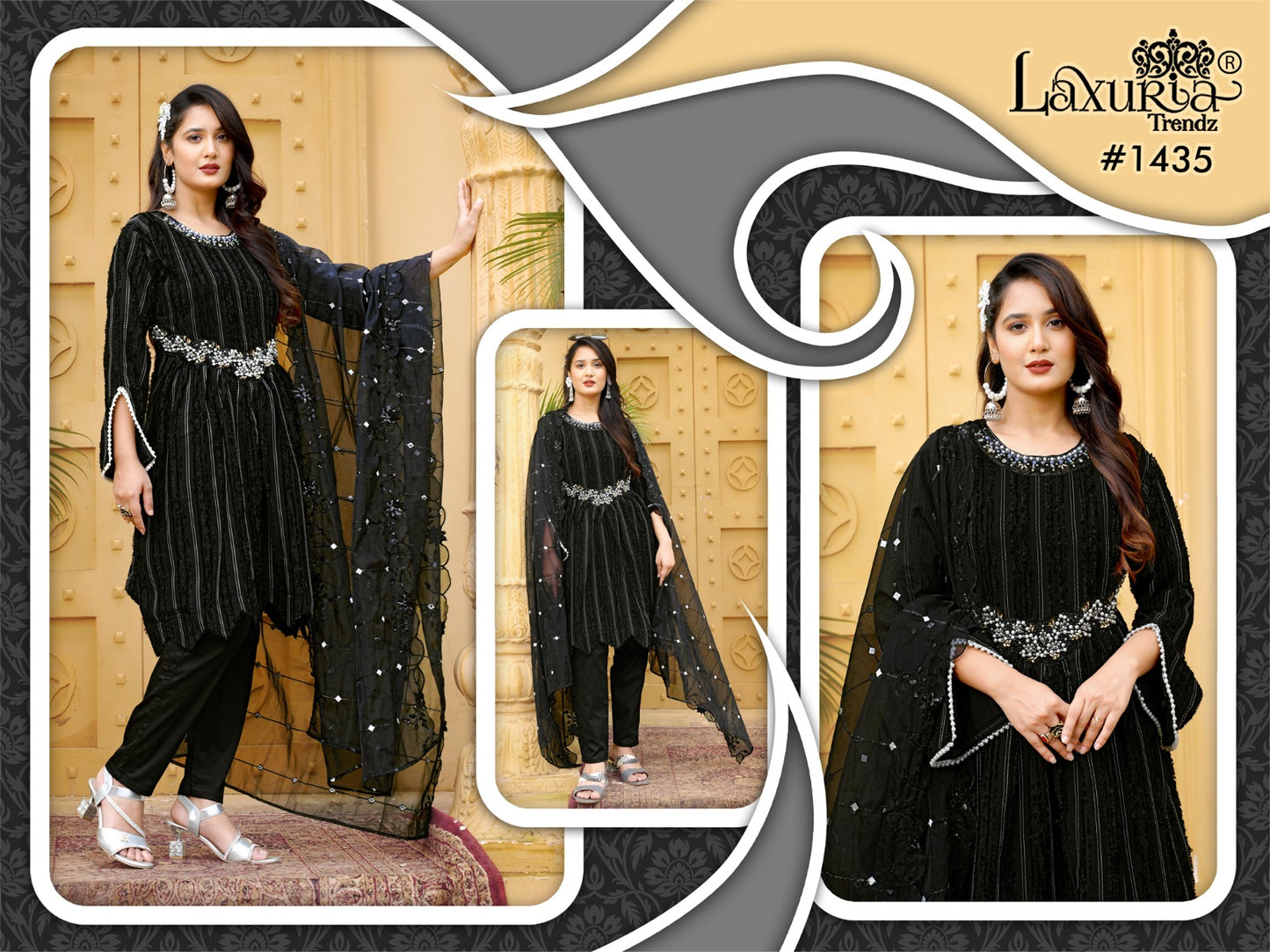 1435 Laxuria Trendz Pakistani Readymade Suits