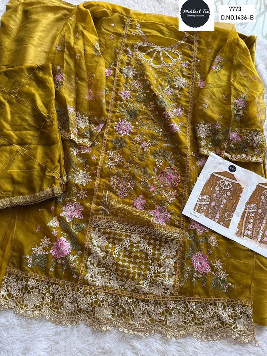 1436-B Mehboob Tex Embroidery Pakistani Salwar Suits
