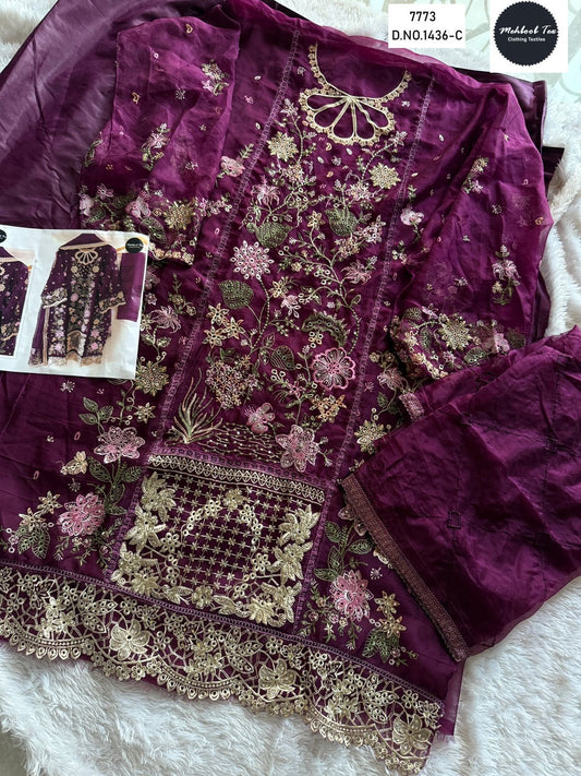 1436-C Mehboob Tex Embroidery Pakistani Salwar Suits