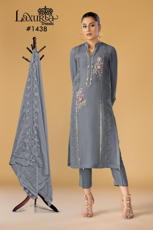 1438 Laxuria Trendz Embroidered Pakistani Readymade Suits
