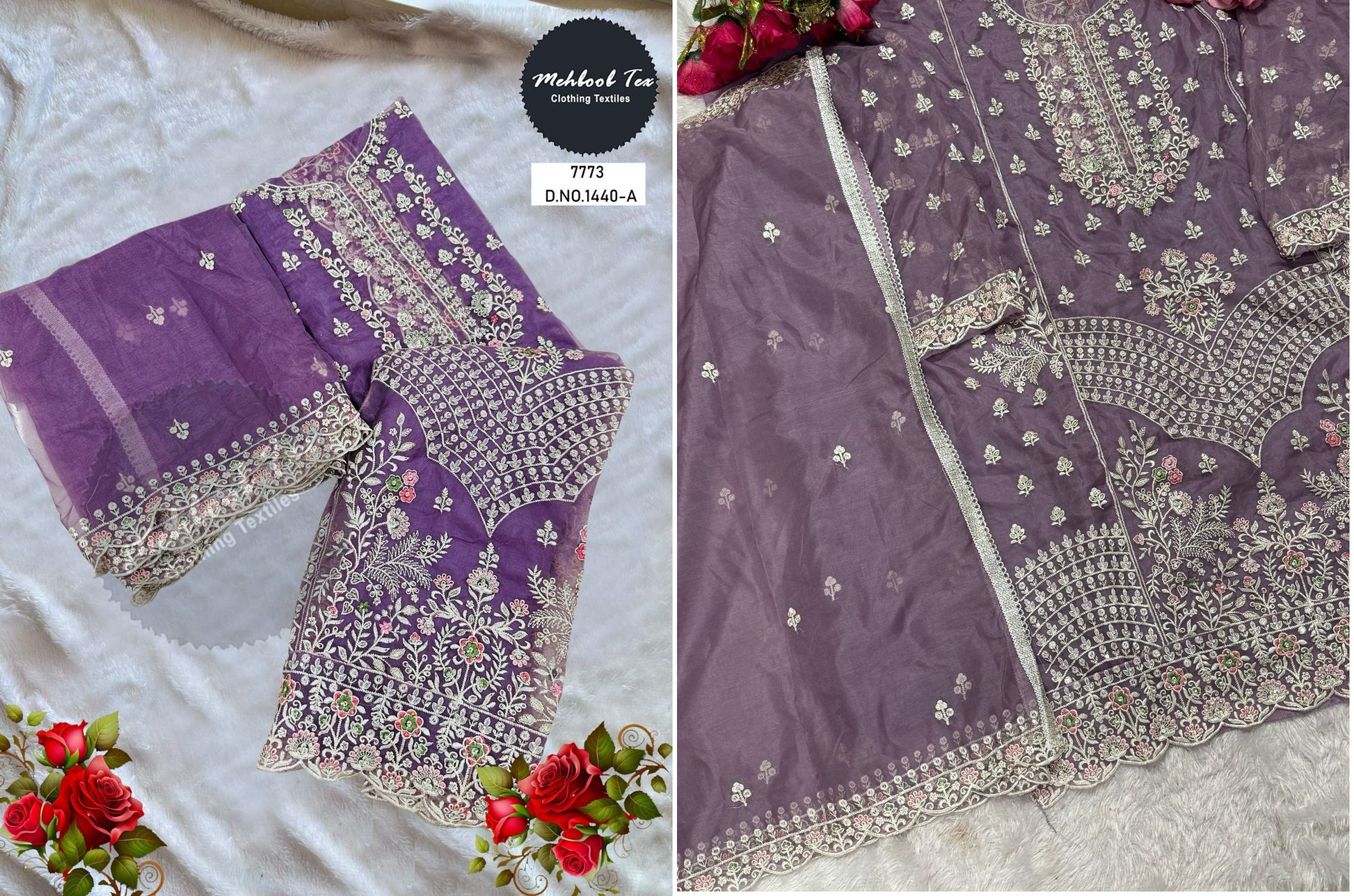 1440A Mehboob Tex Handwork Pakistani Salwar Suits